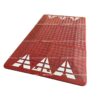 Un coussin berlinois rouge en 6 parties de style Europe, fabriqué en composite plastique-caoutchouc vulcanisé pour calmer la circulation.
