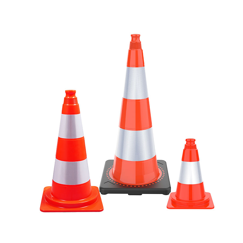 Cônes de signalisation pour balisage de chantiers