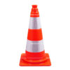 Plot de chantier orange de 50 cm pour travaux ou balisage