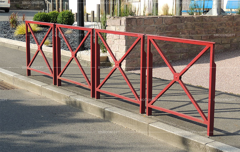 Barrière croix de Saint-André à utiliser sur voirie dans les rues